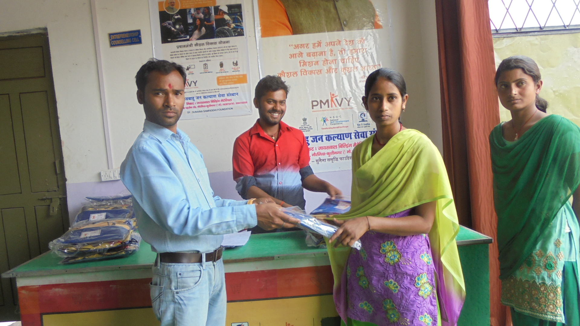 PMKVY 2.0 at our Kushinagar Centre - SUNAINA SAMRIDDHI FOUNDATION